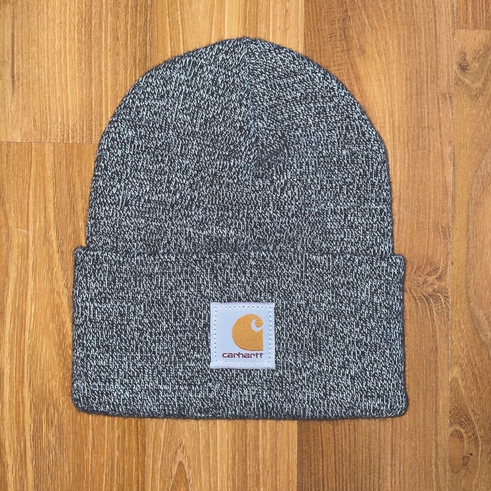 Carharrt Black Grey Beanie